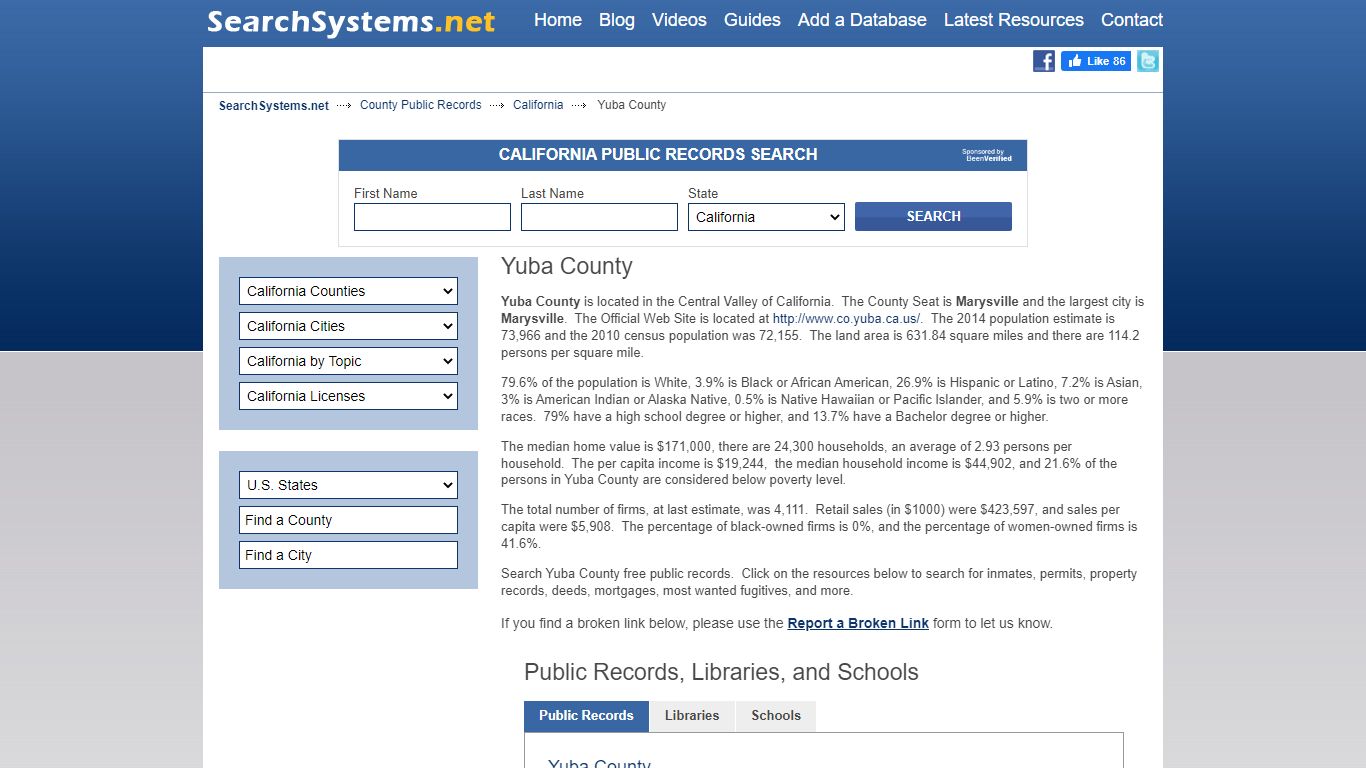 Yuba County Criminal and Public Records